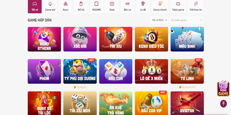 Giới Thiệu Về Net88 Các trò chơi tại Giới thiệu về Net88